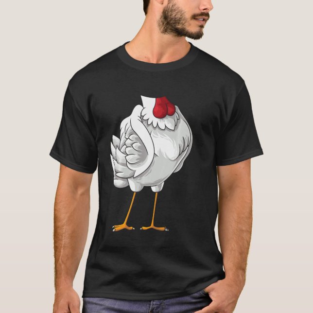 Coola Headless Chicken Halloween Costume Funny Laz T Shirt (Framsida)