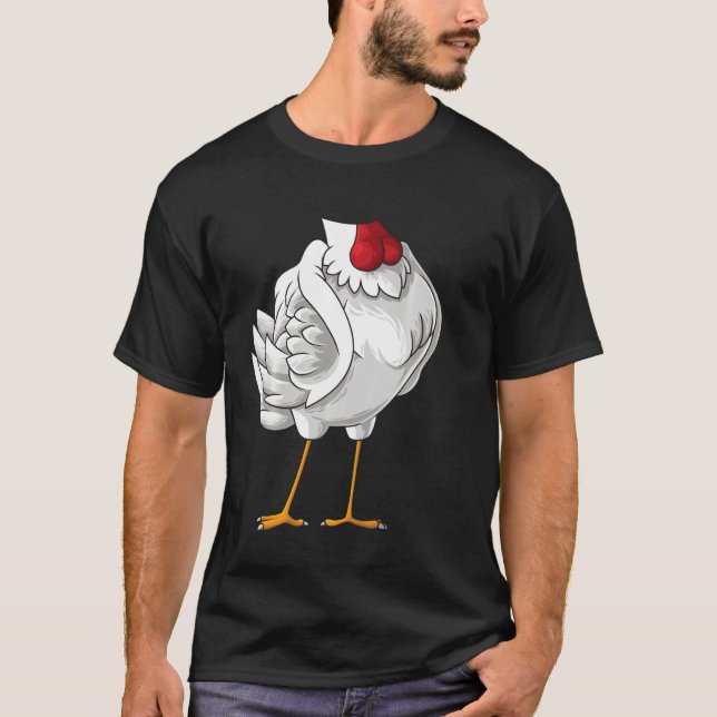 Coola Headless Chicken Halloween Costume Funny Laz T Shirt (Framsida)
