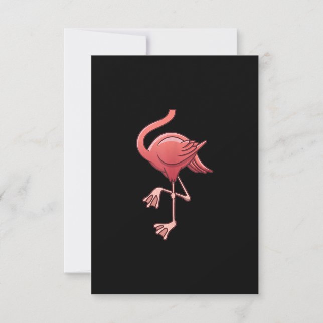 Coola Headless Flamingo Halloween Costume Funny OSA Kort (Framsida)