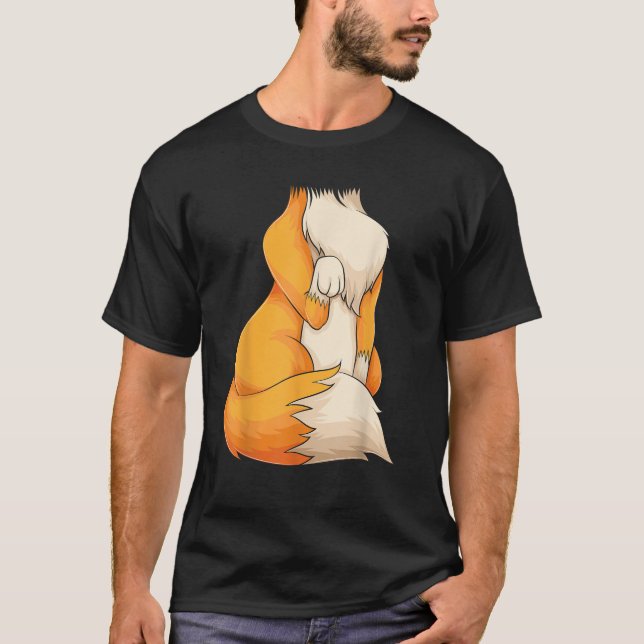 Coola Headless Fox Halloween Costume Funny Lazy DI T Shirt (Framsida)