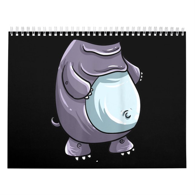 Coola Headless Hippo Halloween Costume Funny Lazy Kalender (Omslag)