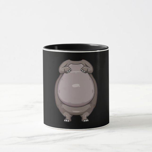 Coola Headless Hippo Halloween Costume Funny Lazy Mugg (Center)