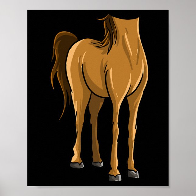 Coola Headless Horse Halloween Costume Funny Lazy  Poster (Framsidan)