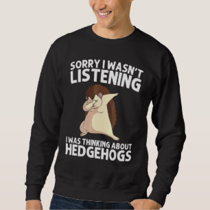 Coola Hedgehog För manar Women Spiny Quills Garden Lång Ärmad Tröja