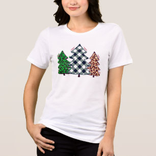 Coola Helgdag Red Check Julgran T-Shirt