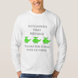 Coola Helicopter Birthday T Shirt