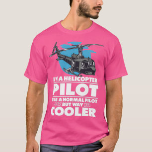 Coola Helicopter Pilot som flyger under lång tid T Shirt