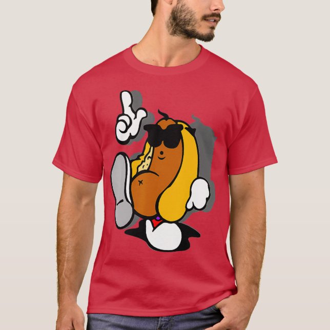 Coola Hett Hund Standard T Shirt (Framsida)