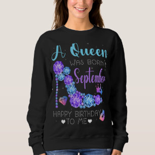 Coola High Heel Bday Girl Women a Queen föddes in T Shirt