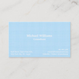 Coola Himlar Blue Trendig Chic Kontrollerad Linjer Visitkort