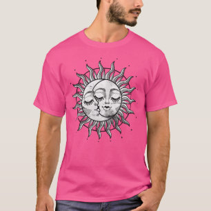 Coola Himmelska astronomi för Sol och halvljus Mån T Shirt