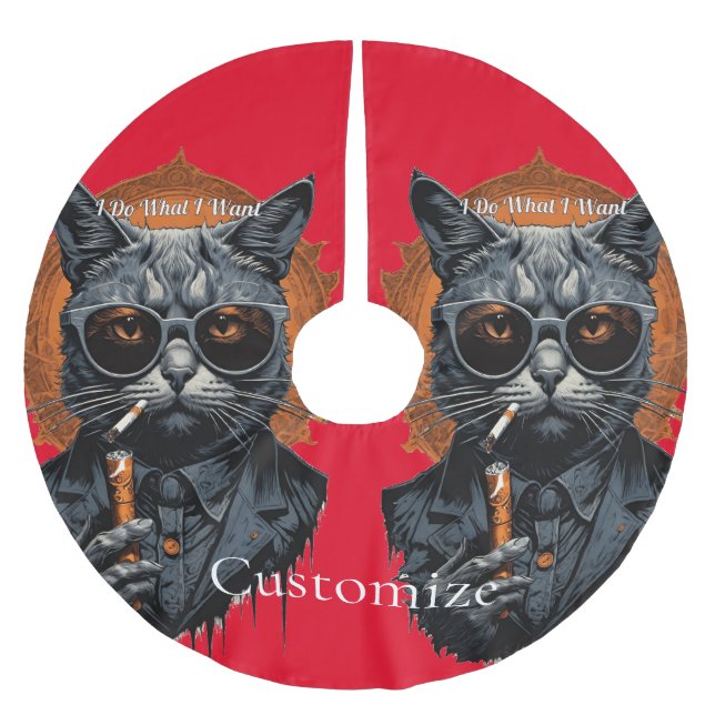 Coola Hip Cat Thunder_Cove Julgransmatta Borstad Polyester (Framsidan)