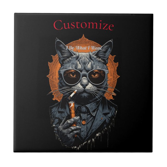 Coola Hip Cat Thunder_Cove Kakelplatta (Framsidan)