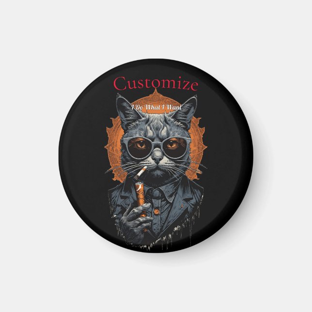 Coola Hip Cat Thunder_Cove Magnet (Framsidan)
