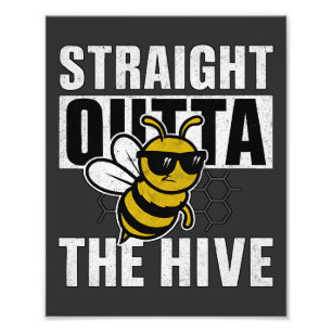 Coola Hip hop Bee Graphic Art Fototryck