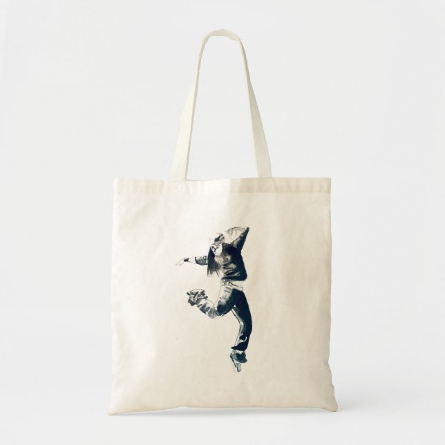 Coola hip hop dancer art tygkasse (Framsidan)