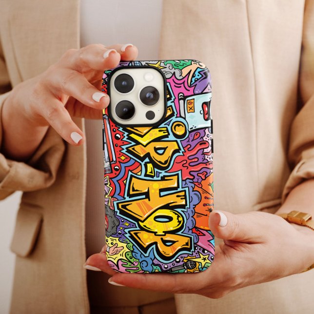 Coola Hip hop Graffiti | iPhone 14 Fodral-Mate (Skapare uppladdad)