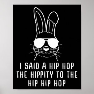 Coola Hip-hop Solglasögon Kanin Påskpresent För Mä Poster