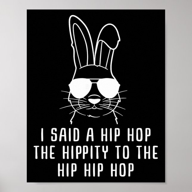 Coola Hip-hop Solglasögon Kanin Påskpresent För Mä Poster (Framsidan)
