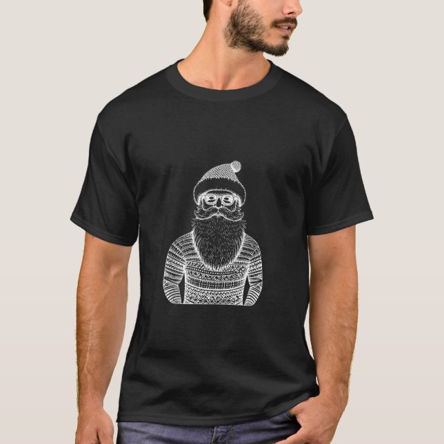 Coola Hip Jultomten-julhipster, Pappa Ug T Shirt (Framsida)