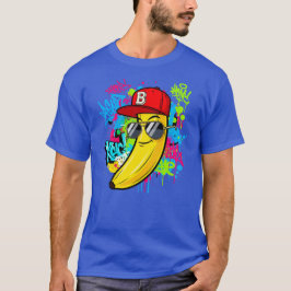 Coola Hip-Skutt Banana Graffiti Art T Shirt