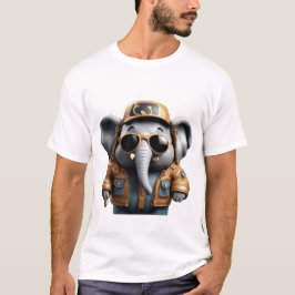 Coola, Hip, Trendig Elephant T Shirt