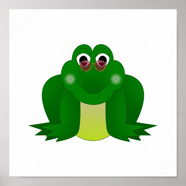 Coola Hippie Frog Poster (Framsidan)