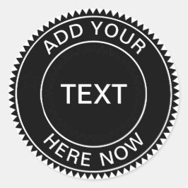 Coola Hipster Business Logotyp-etikett Runt Klistermärke