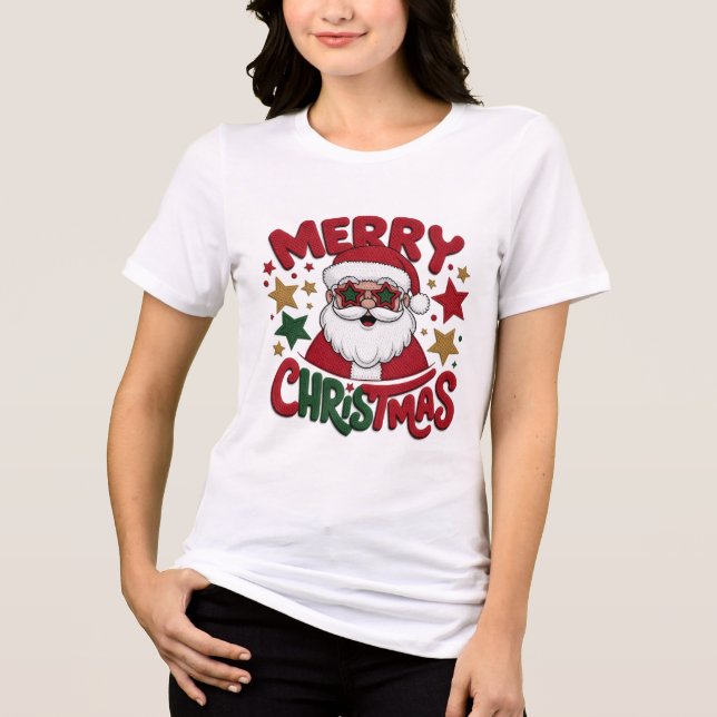 Coola Hipster Julklappar Solglasögon Retro Ansikte T Shirt (Framsida)
