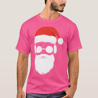 Coola Hipster Jultomten Beard Sunglass Headfon T Shirt