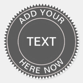 Coola Hipster Logotyp-etikett för kontur Runt Klistermärke