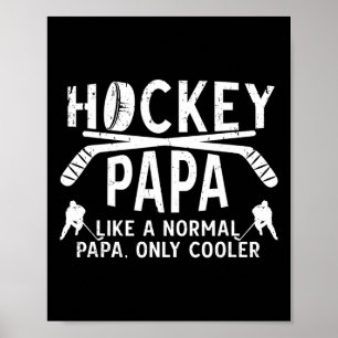 Coola hockeypappa farfar pappa till en hockeyspela poster