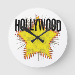 Coola Hollywood Clock! Rund Klocka