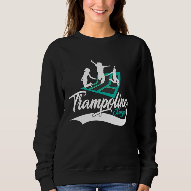 Coola hoppfesten Trampolin hoppare T Shirt (Framsida)