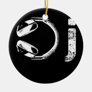 Coola Hörlurar design För manar Kvinnor DJ Music Julgransprydnad Keramik