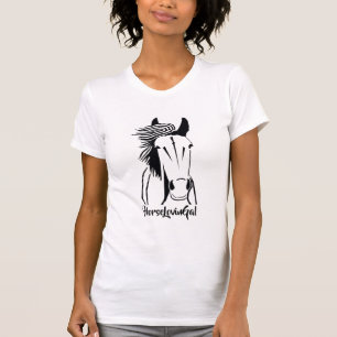 Coola Horse Lovin's Gal Artistic Women's T-Shirt