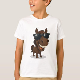 Coola Horse med Shades T Shirt