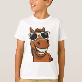 Coola Horse med Shades T Shirt