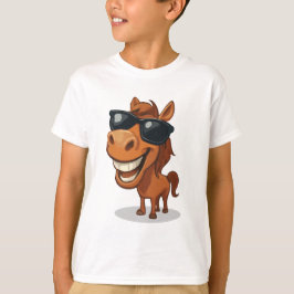 Coola Horse med Shades T Shirt