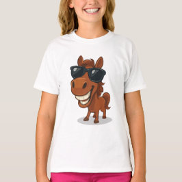 Coola Horse med Shades T Shirt