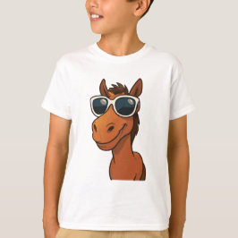 Coola Horse med Shades T Shirt