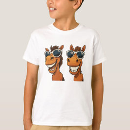 Coola Horse med Shades T-Shirt