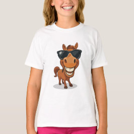 Coola Horse med Shades T Shirt