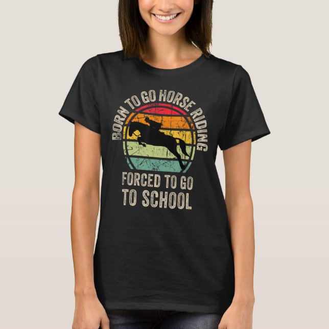 Coola Horse ride Graphic for Son Equestrianism T Shirt (Framsida)
