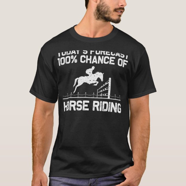 Coola Horse Riding För manar Women Horseback Eques T Shirt (Framsida)