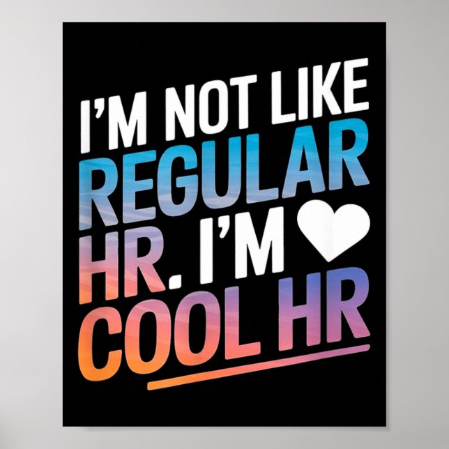 Coola Hr Roliga Hr Kontor Citat Human Resources  Poster (Framsidan)