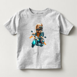 Coola hund biker, söt Yorkshire-hund-chaufför T Shirt