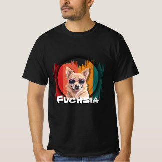 Coola Hund Fuchsia - Roligt och Snyggt Pet T Shirt