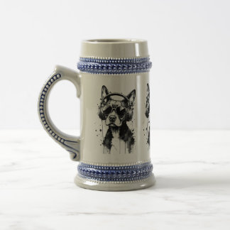 Coola-Hund hörlurar Utspädda husdjur Svart och vit Sejdel