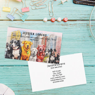 Coola Hund Sitter, Pet Groomer, Veterinär, Puppy Visitkort